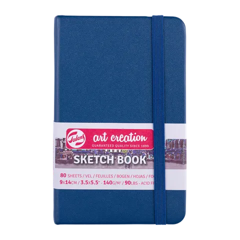 Talens Art Creations Sketchbook 140gsm 9 x 14cm Navy Blue
