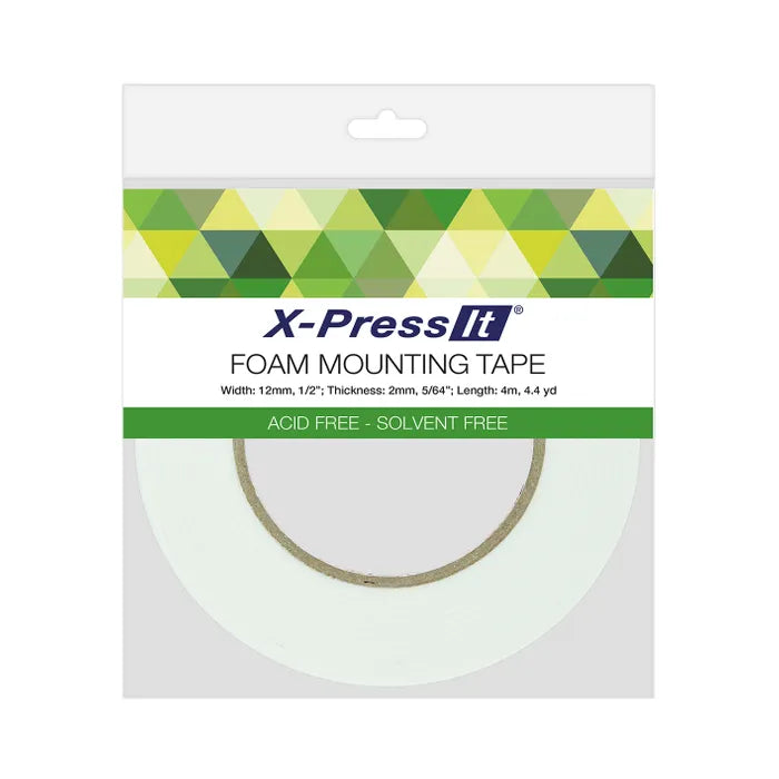 X-Press It Foam Mounting Tape 12mm x 2mm x 4m