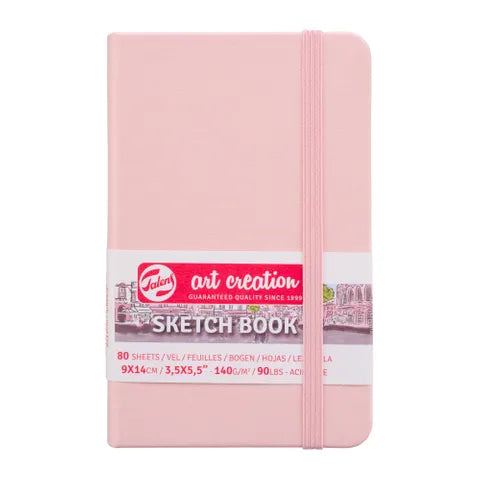 Talens Art Creations Sketchbook 140gsm 9 x 14cm Pastel Pink