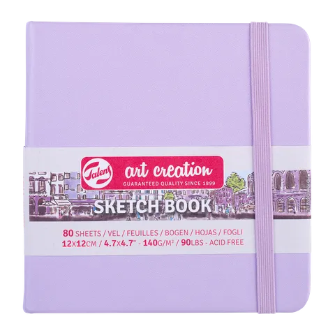 Talens Art Creations Sketchbook 140gsm 12 x 12cm Pastel Violet