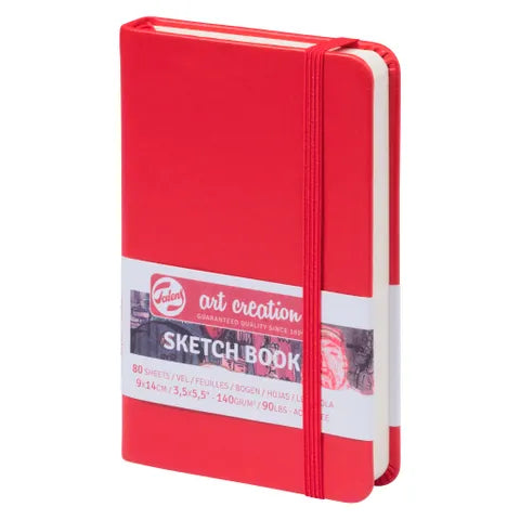 Talens Art Creations Sketchbook 140gsm 9 x 14cm Red