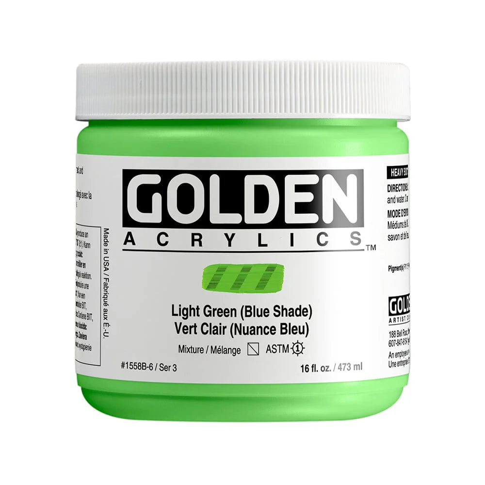 Golden Heavy Body Acrylic 473ml Light Green (Blue Shade)