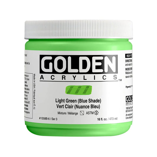 Golden Heavy Body Acrylic 473ml Light Green (Blue Shade)