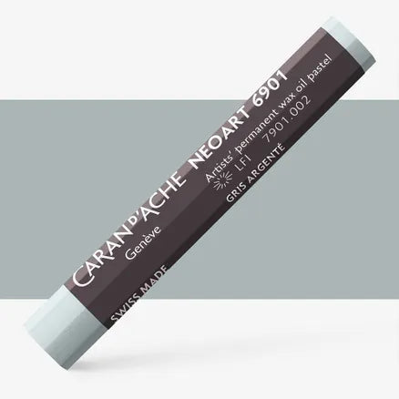 Caran d'Ache 6901 Neoart Wax Oil Pastel 002 Silver Grey