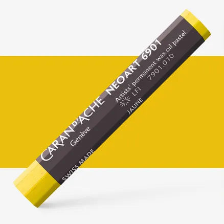 Caran d'Ache 6901 Neoart Wax Oil Pastel 010 Yellow