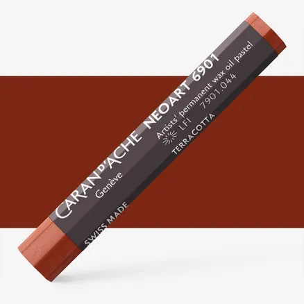 Caran d'Ache 6901 Neoart Wax Oil Pastel 044 Terracotta