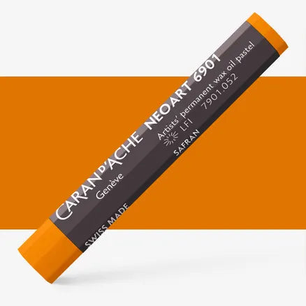 Caran d'Ache 6901 Neoart Wax Oil Pastel 052 Saffron