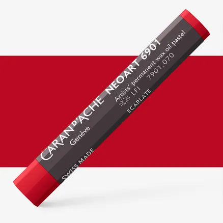Caran d'Ache 6901 Neoart Wax Oil Pastel 070 Scarlet