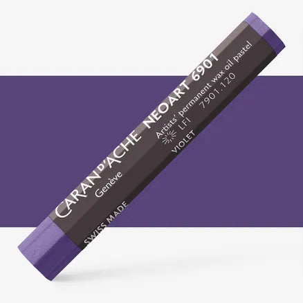 Caran d'Ache 6901 Neoart Wax Oil Pastel 120 Violet