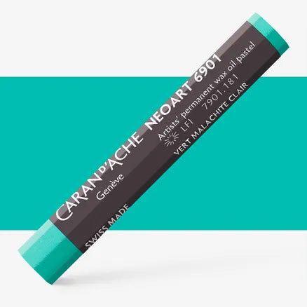 Caran d'Ache 6901 Neoart Wax Oil Pastel 181 Light Malachite Green