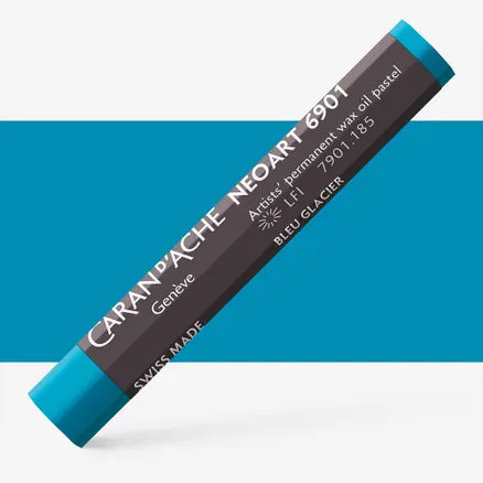 Caran d'Ache 6901 Neoart Wax Oil Pastel 185 Ice Blue