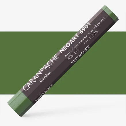 Caran d'Ache 6901 Neoart Wax Oil Pastel 225 Moss Green