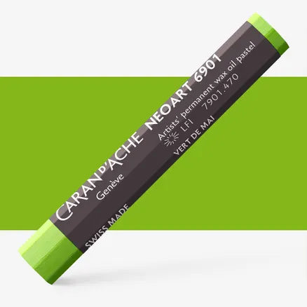 Caran d'Ache 6901 Neoart Wax Oil Pastel 470 Spring Green