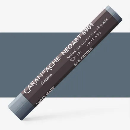 Caran d'Ache 6901 Neoart Wax Oil Pastel 495 Slate Grey