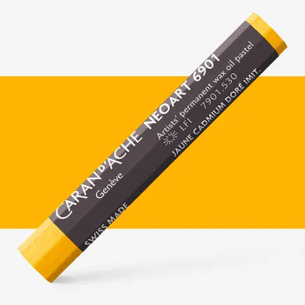 Caran d'Ache 6901 Neoart Wax Oil Pastel 530 Gold Cadmium Yellow