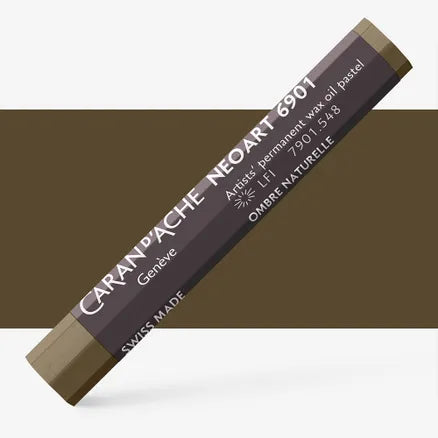 Caran d'Ache 6901 Neoart Wax Oil Pastel 548 Raw Umber