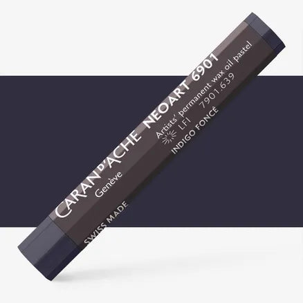 Caran d'Ache 6901 Neoart Wax Oil Pastel 639 Dark Indigo