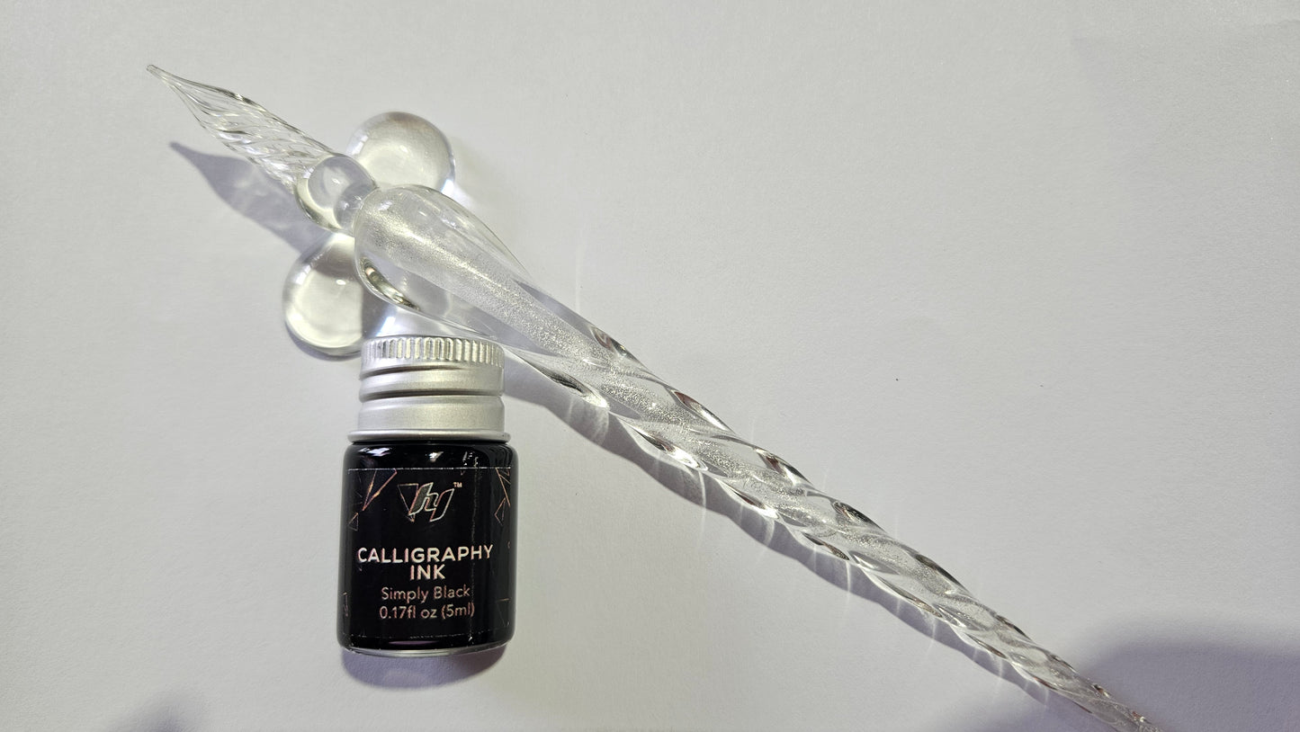 Glass Dip Pen Set with 5ml Ink