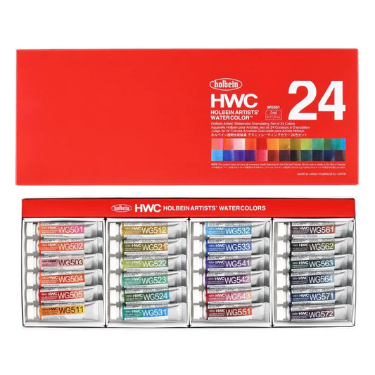 Holbein Artist Watercolour Granulating Set 24 x 5ml WG591