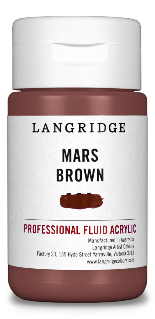 Langridge Fluid Acrylic 125ml Series 1 Mars Brown