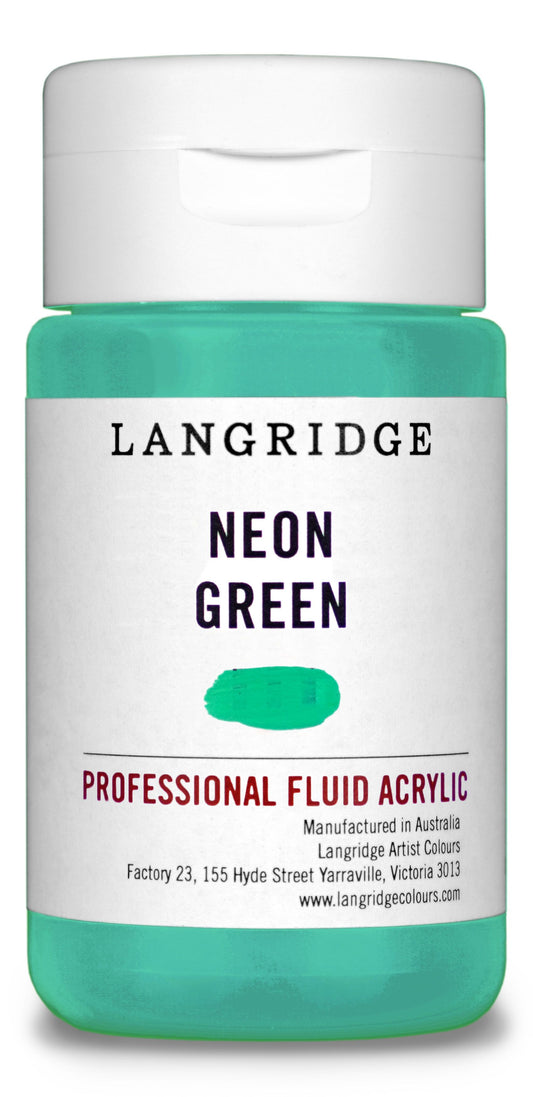 Langridge Fluid Acrylic 125ml Series 2 Neon Green