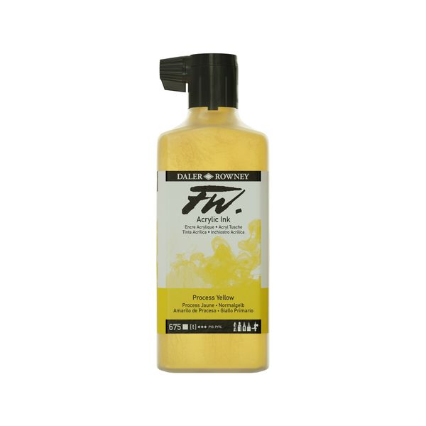 Daler FW Ink 180ml 675 Process Yellow