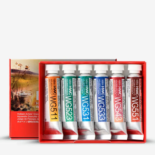 Holbein Artist Watercolour Granulating Landscape Set 6 x 5ml WG598