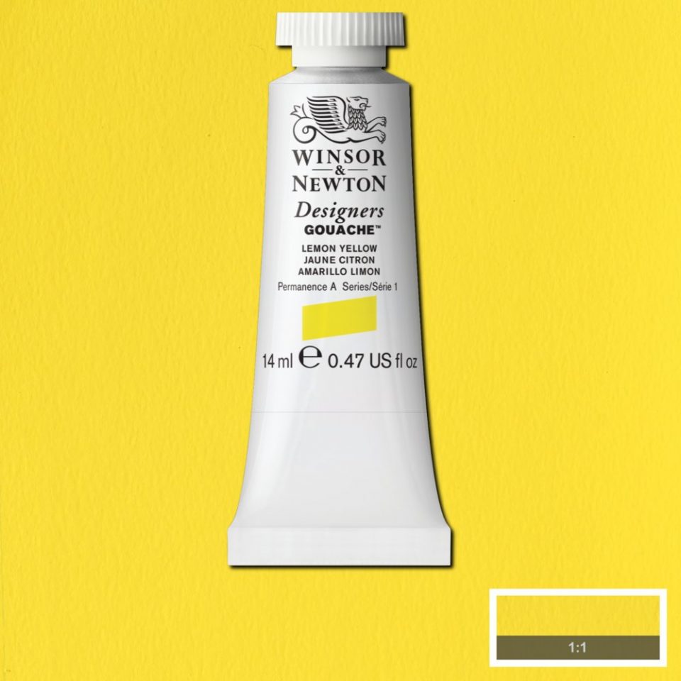 Winsor & Newton Designers Gouache 14ml Lemon Yellow