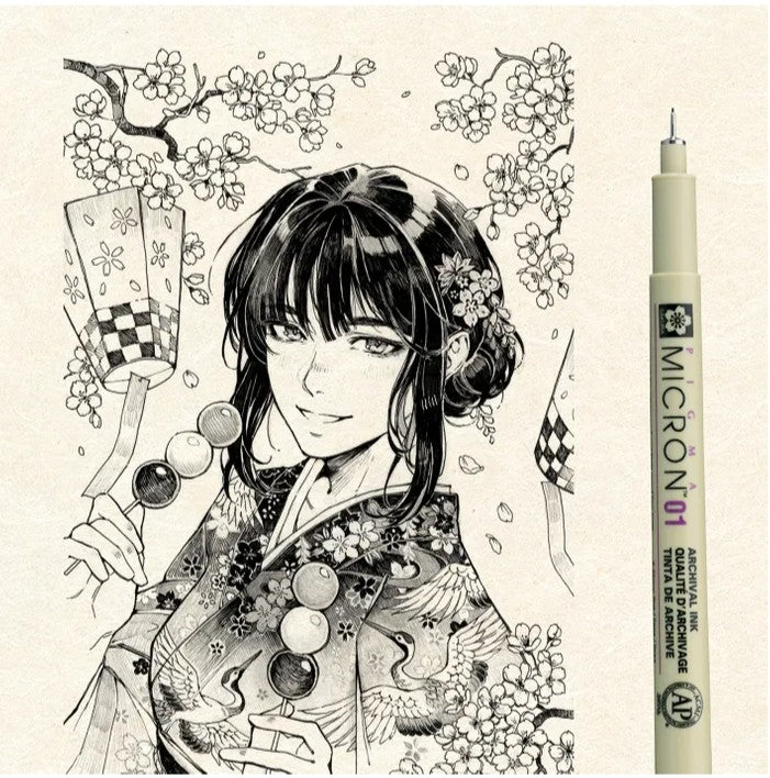 Sakura Pigma Micron Pen Manga 6 Set