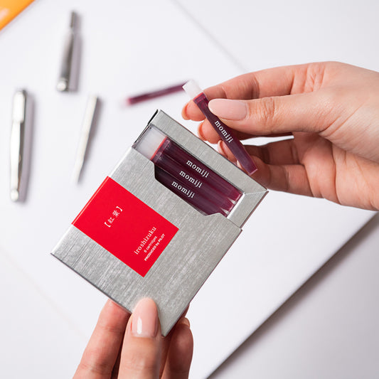 Pilot Iroshizuku Ink Fountain Pen Cartridges Momiji / Autumn Leaves 6 Pack