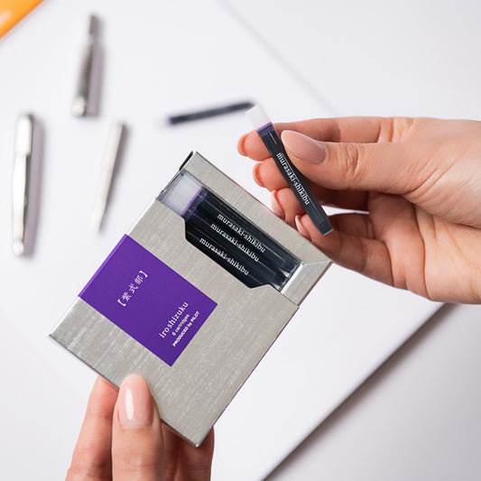 Pilot Iroshizuku Ink Fountain Pen Cartridges Murasaki-shikibu / Japenese Beauty Berry 6 Pack