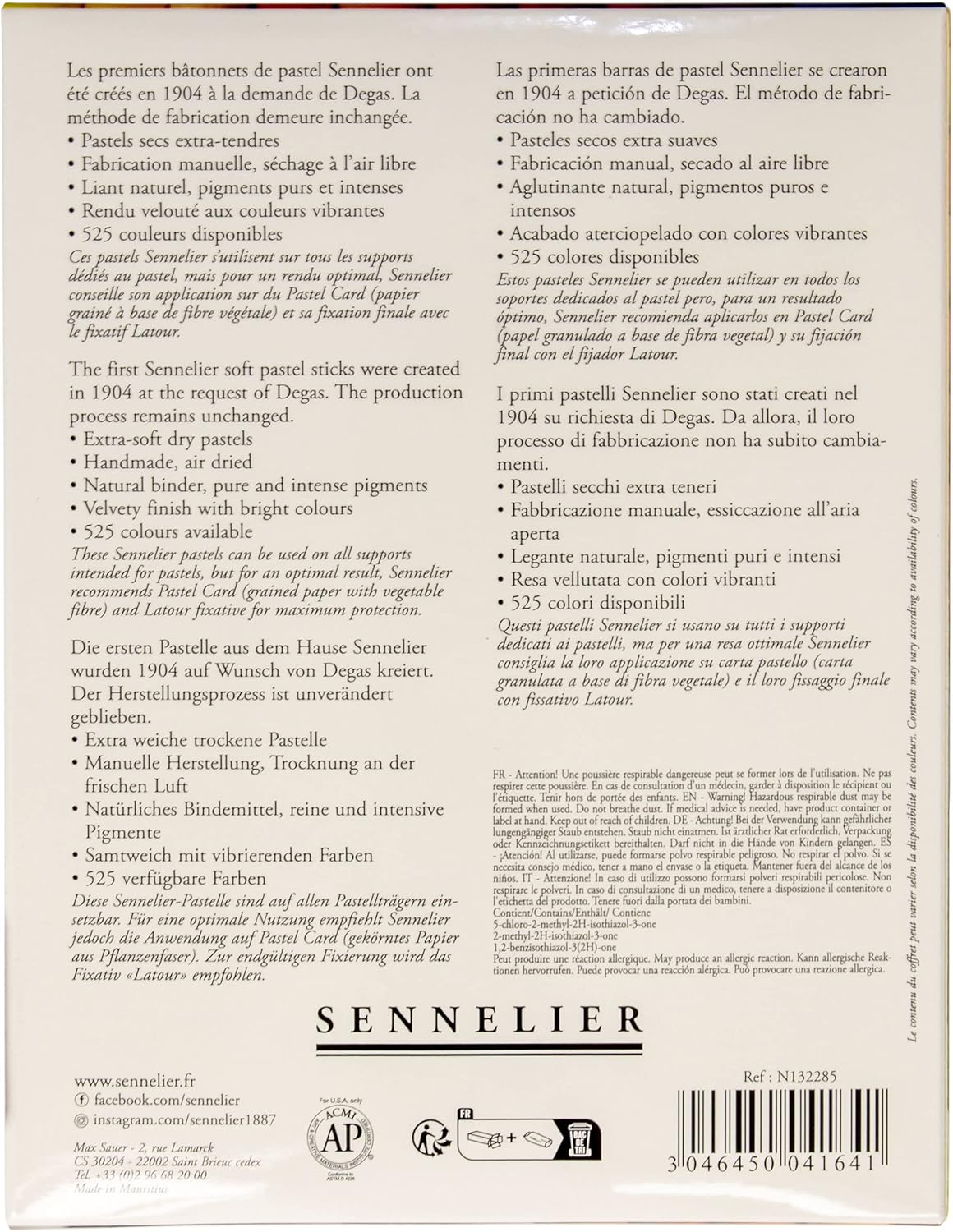 Sennelier Half Soft Pastel Set of 30 Assorted