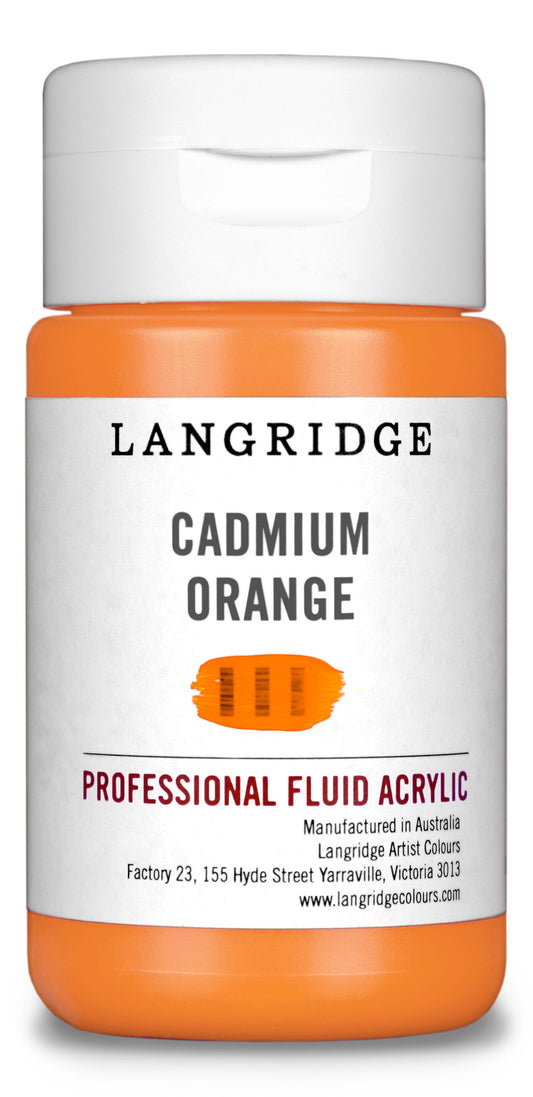 Langridge Fluid Acrylic 125ml Series 5 Cadmium Orange