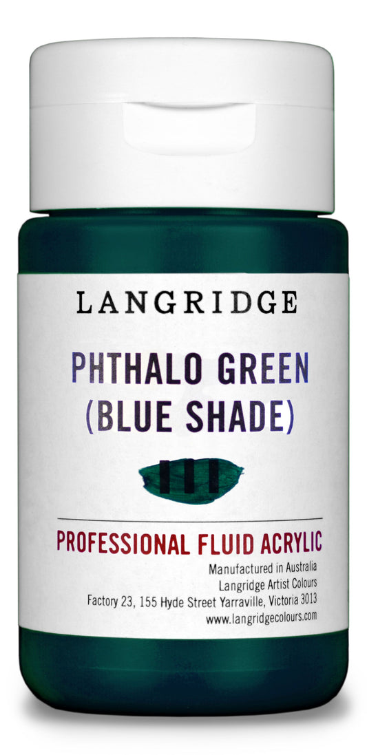 Langridge Fluid Acrylic 125ml Series 3 Phthalo Green (Blue Shade)