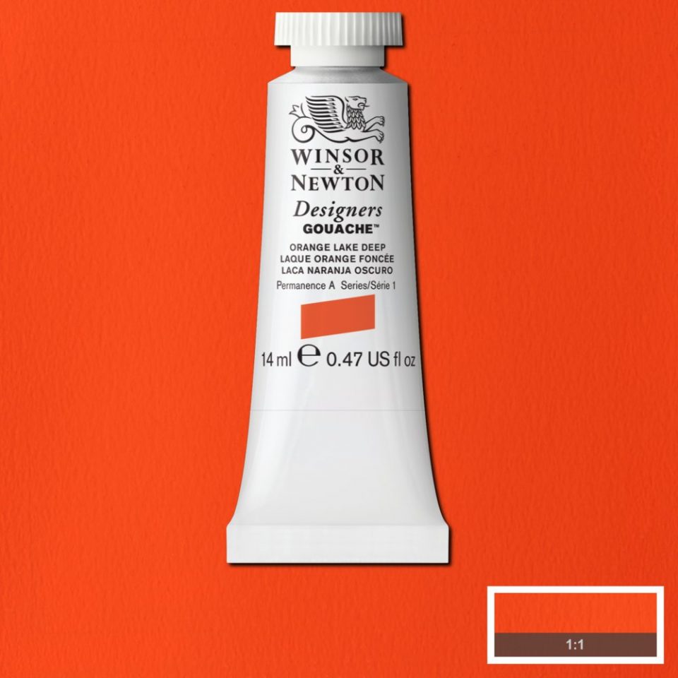 Winsor & Newton Designers Gouache 14ml Orange Lake Deep