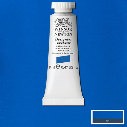 Winsor & Newton Designers Gouache 14ml Phthalo Blue