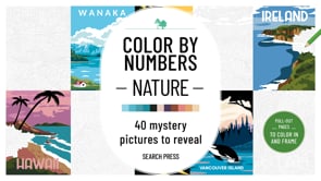Colouring In: Color by Numbers: Book 'Nature'