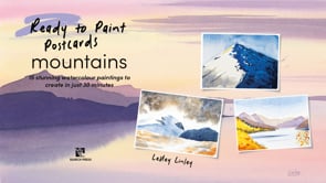 Ready to Paint Postcards: Mountains Book By Lesley Linley