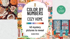 Colouring In: Color by Numbers: Book 'Cozy Home'