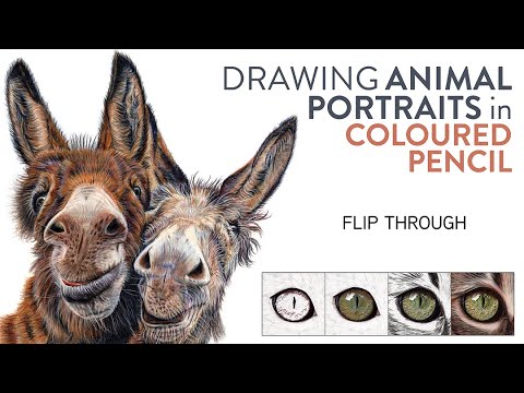 Drawing Animal Portraits in Coloured Pencil Book By Lisa Ann Watkins