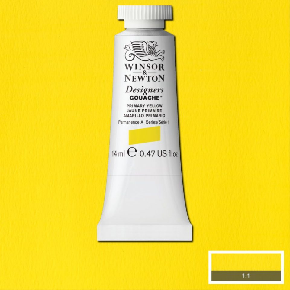 Winsor & Newton Designers Gouache 14ml Primary Yellow