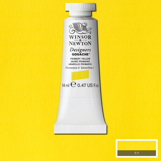Winsor & Newton Designers Gouache 14ml Primary Yellow