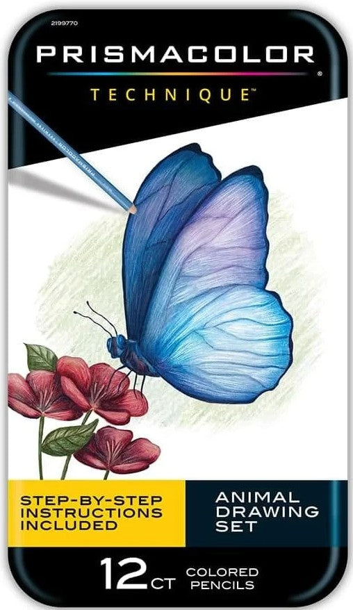 Prismacolor Pencil Set of 12 – Techniques Animal Drawing Set