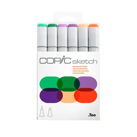 Copic Sketch Set 6 - Secondary Tones