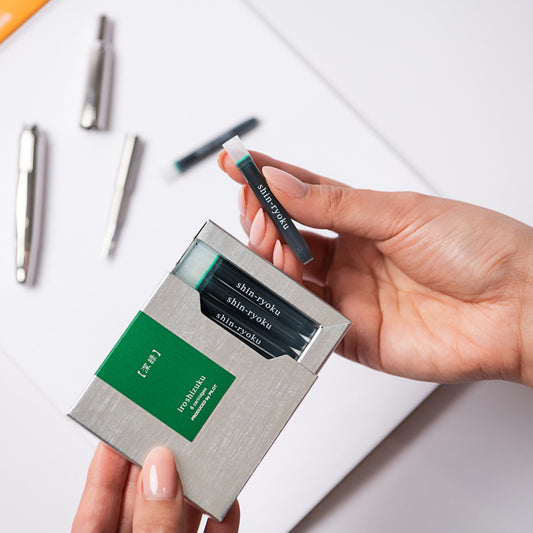 Pilot Iroshizuku Ink Fountain Pen Cartridges Shin-ryoku / Forest Green 6 Pack