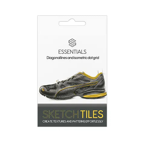 Sketch Tiles Essentials 2pk Diagonal & Dot Grid