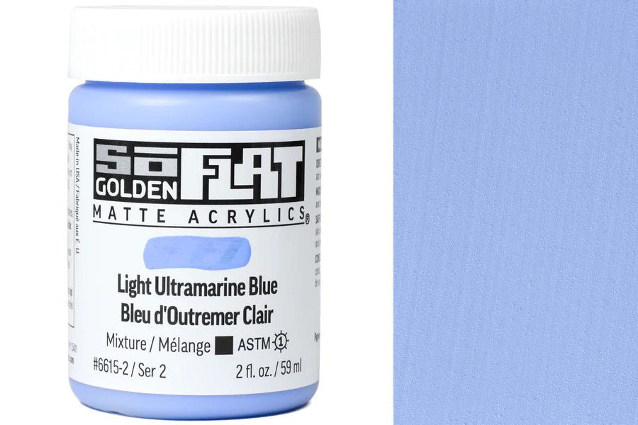 Golden SoFlat 59ml Light Ultramarine Blue