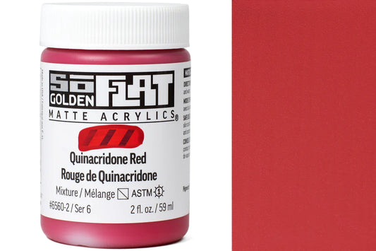Golden SoFlat 59ml Quinacridone Red