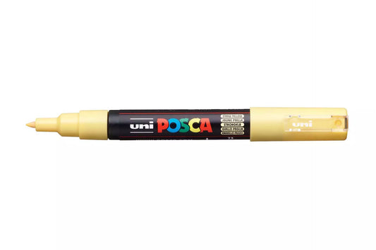 Uni Posca PC-1M Extra Fine 0.7mm Tip Straw Yellow