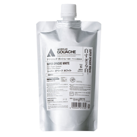 Holbein Acrylic Gouache Super White Opaque 300ml